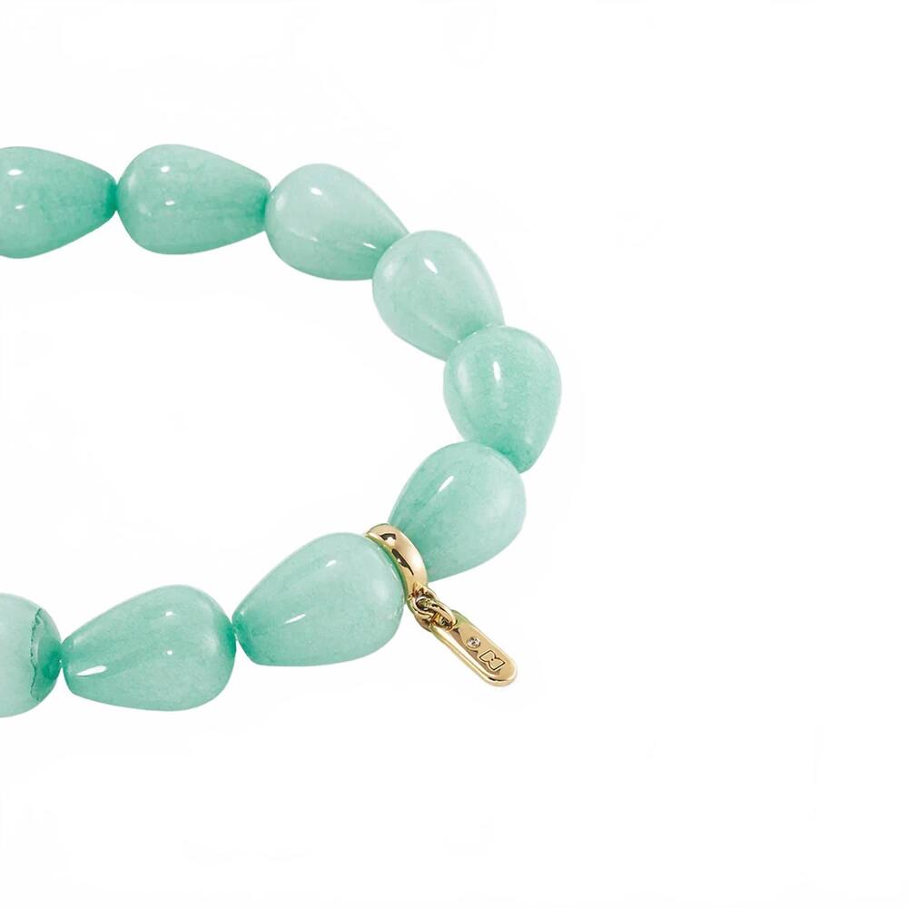 NEW DEAN DAVIDSON samui beaded bracelet in banyan green - Picture 4 of 5